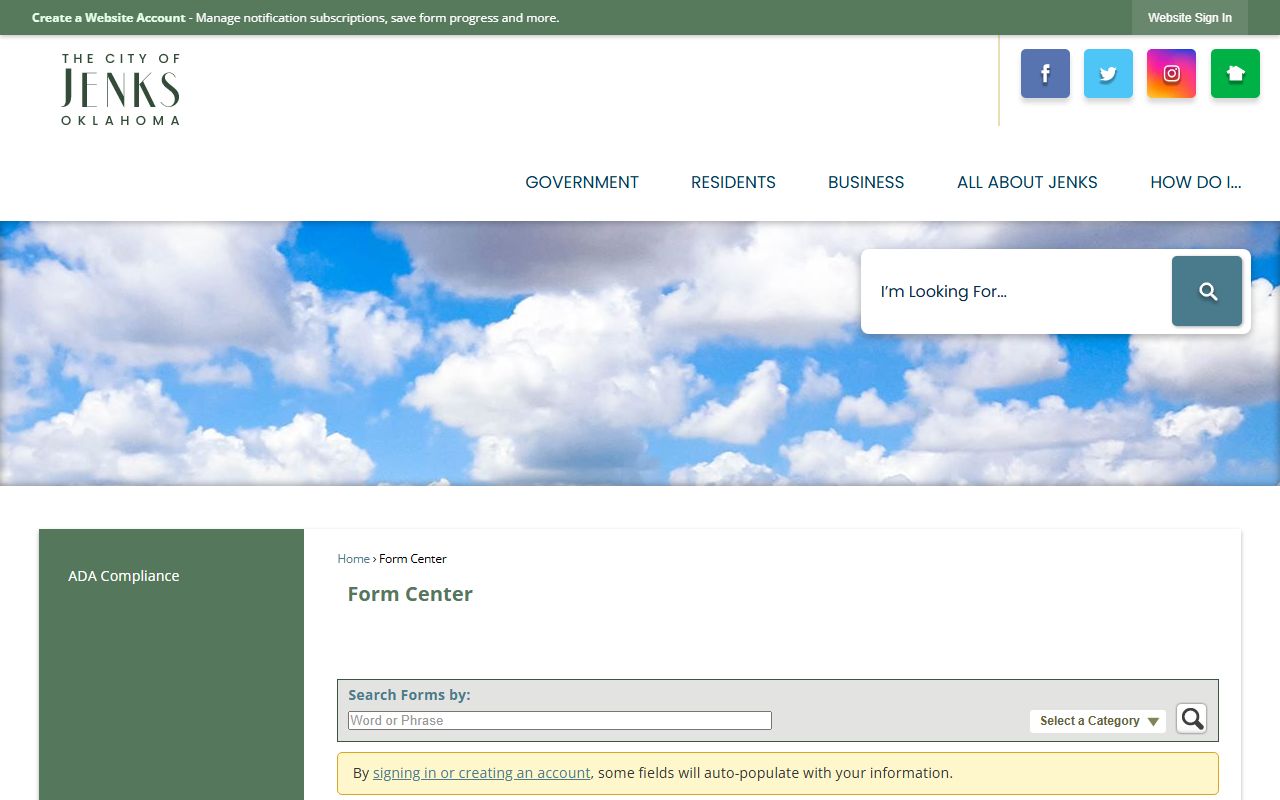 Jenks recent arrests records request