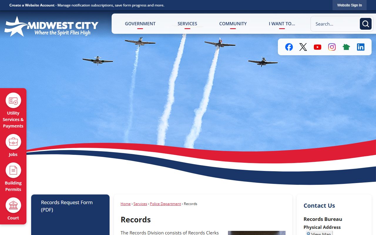 Midwest City recent arrests records division