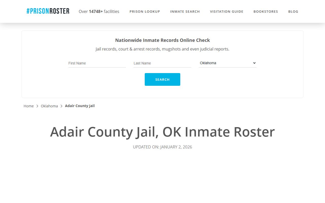 PrisonRoster Adair County recent arrests listing