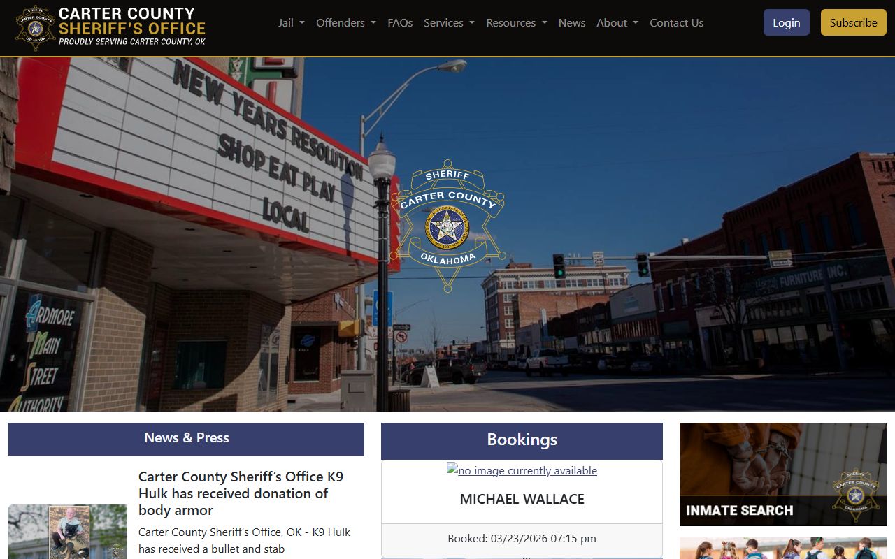 Carter County Sheriff website Carter County Recent Arrests