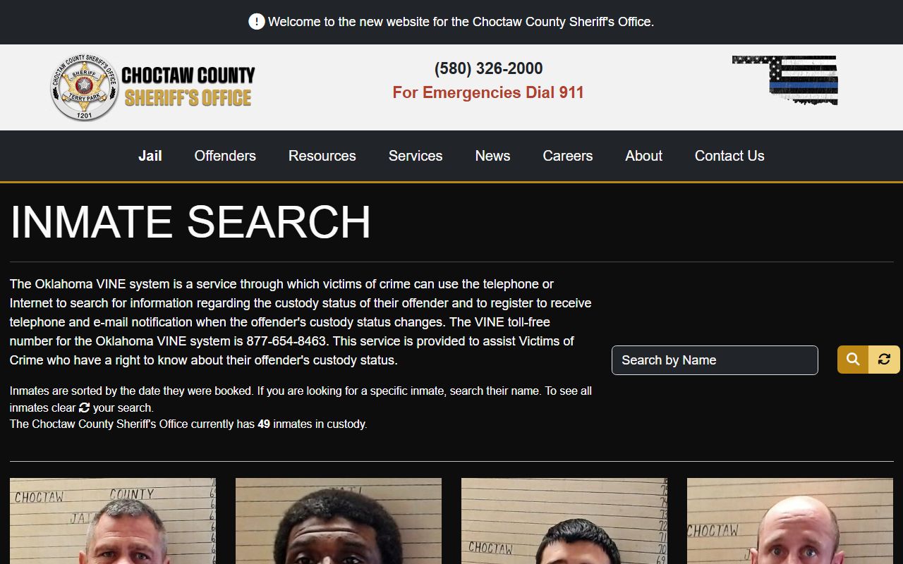 Choctaw County inmate search page Choctaw County Recent Arrests