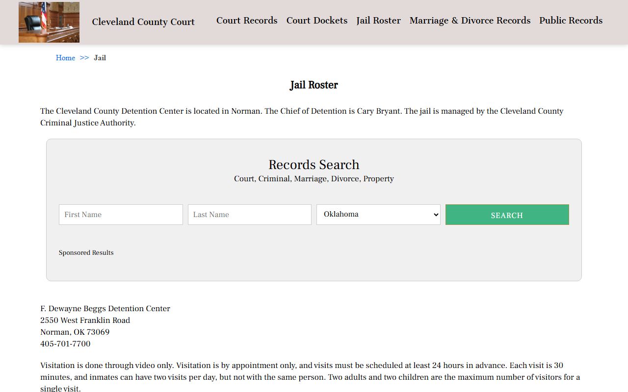 Cleveland County Court jail roster Cleveland County Recent Arrests