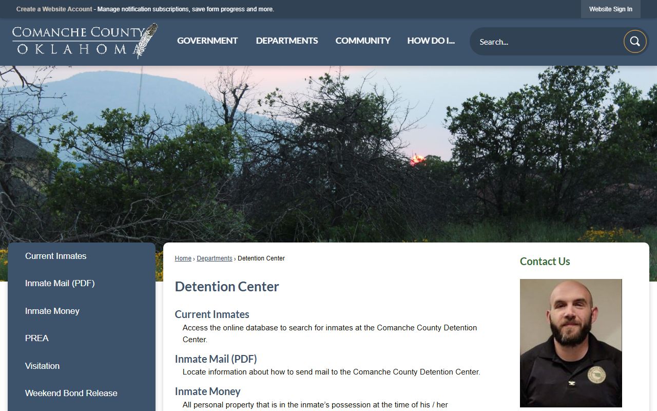 Comanche County Detention Center webpage Comanche County Recent Arrests