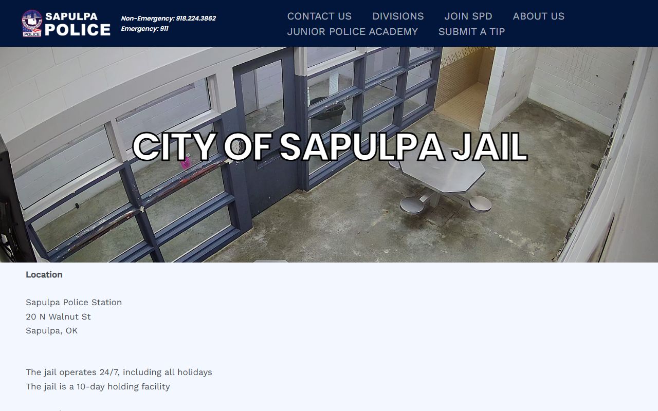 Sapulpa Police jail page Creek County Recent Arrests