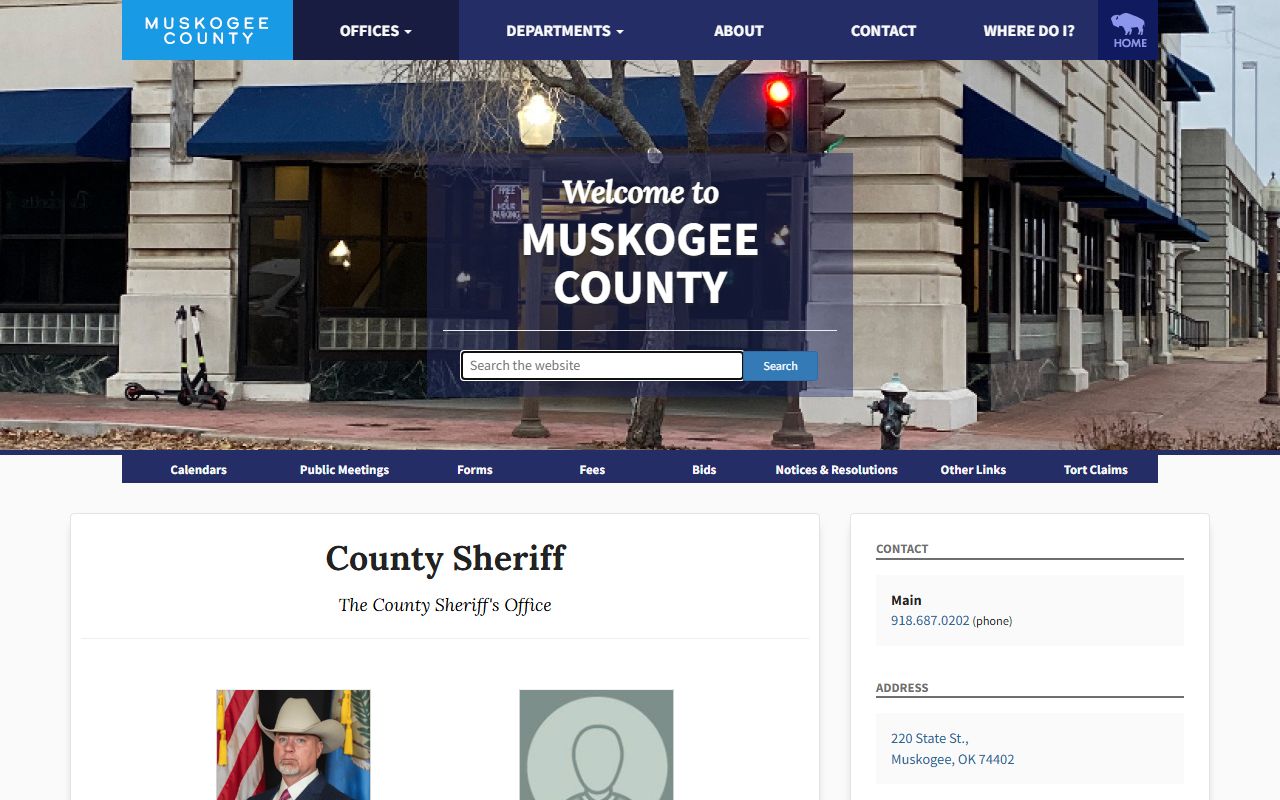 Muskogee County recent arrests sheriff office