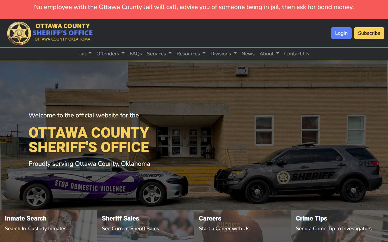 Ottawa County recent arrests sheriff website