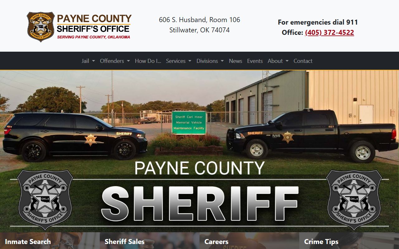 Payne County recent arrests government website