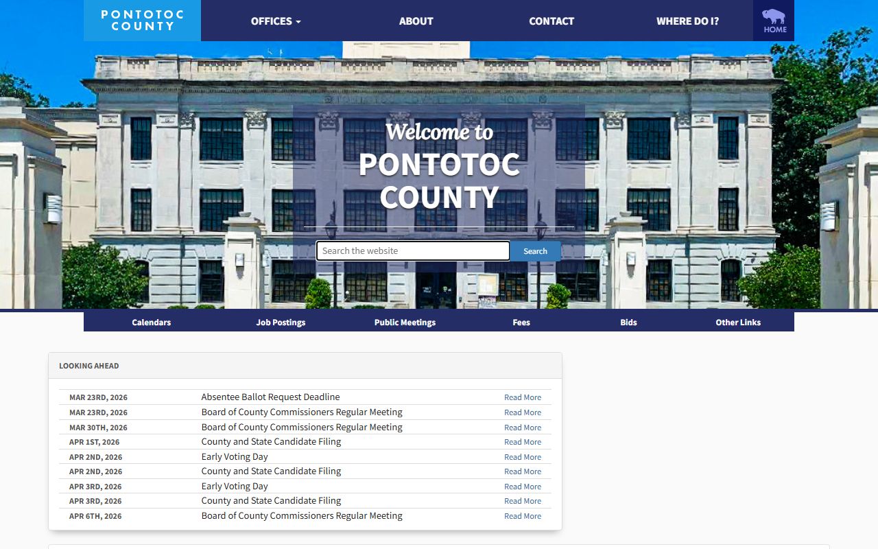 Pontotoc County recent arrests county directory