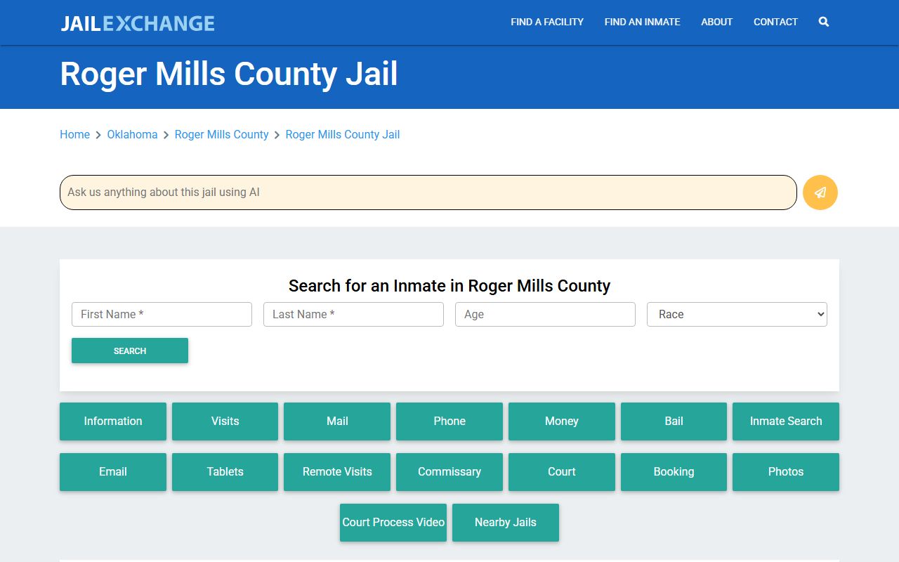 Roger Mills County recent arrests JailExchange listing