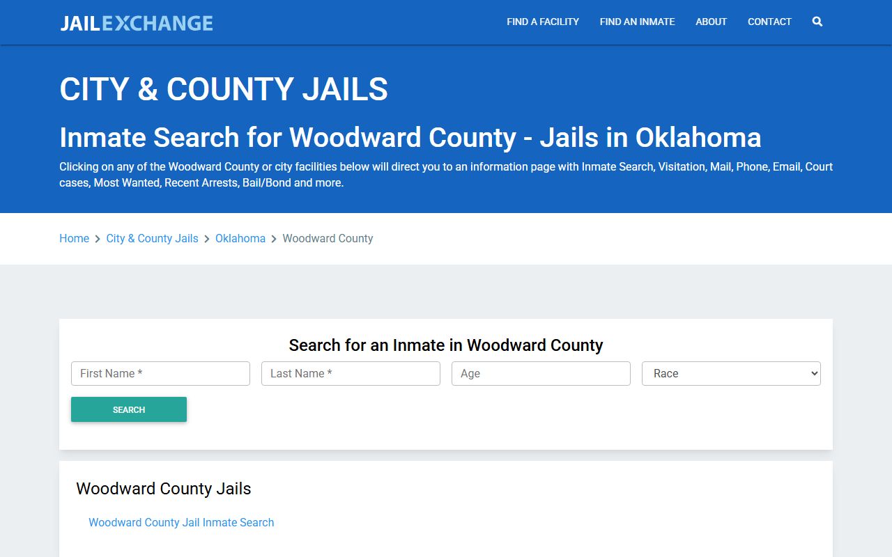 Woodward County recent arrests JailExchange